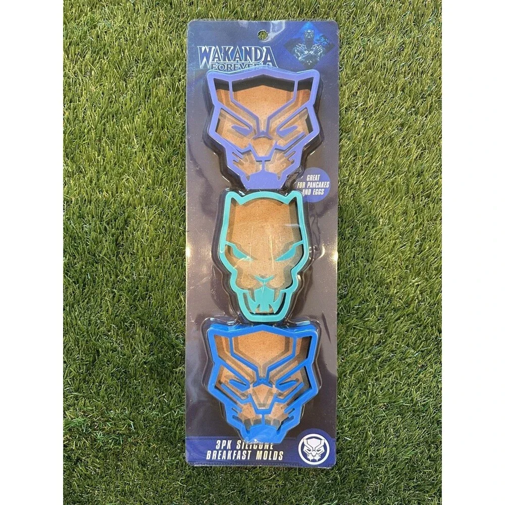 Marvel 3PK Silicone Breakfast Molds Wakanda Black Panther Lot Of 9